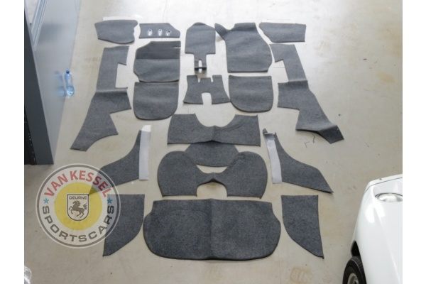 Needle felt interior trim set, 911 RS Coupé black