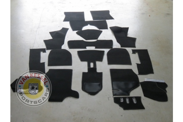Velvet interior upholstery set, 911 72-73 Targa black
