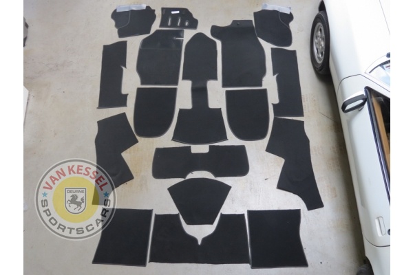 Velor interior upholstery set 911 74-83 Coupé black