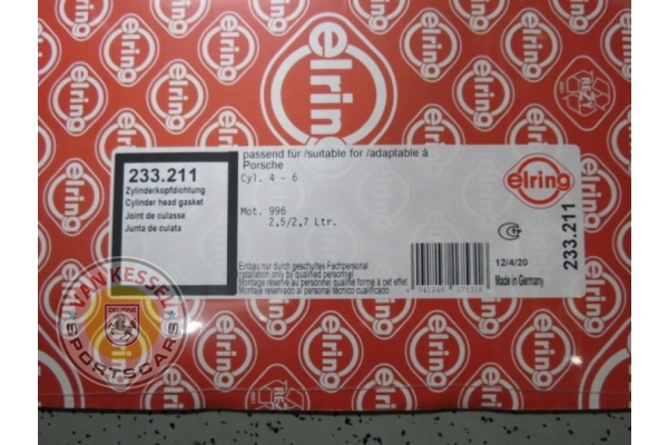 99610416903 - Koppakking Boxster 986 2.5-2.7 cilinder 4-6