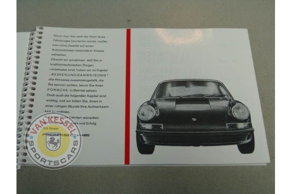 WKD464410 - Instructieboekje Porsche 911 T/E/S (Duits) 1973