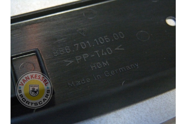 98670110500 - Kentekenplaathouder Boxster 986 1996-2002