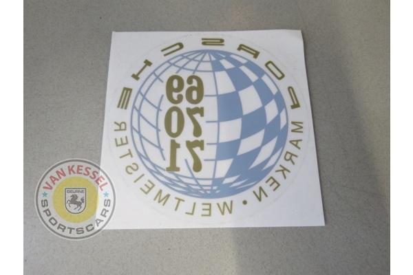 Sticker Marken Weltmeister 1969-70-71