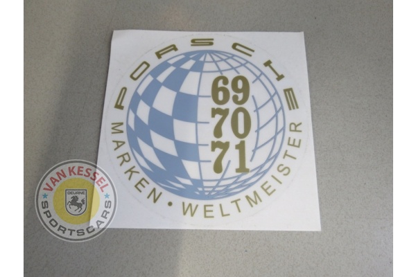 91170110302 - Sticker Marken Weltmeister 1969-70-71