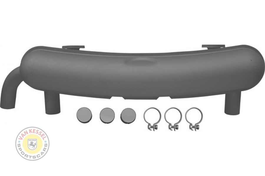 91111102505 / 92.212B - Race einddemper 911 RSR 64-75 met 3 uitgangen met afdekdoppen