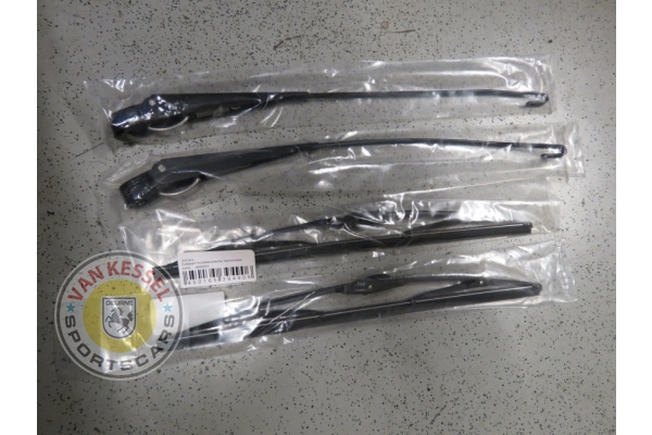 Scheibenwischerarm-Set Edelstahl schwarz 911 65-89