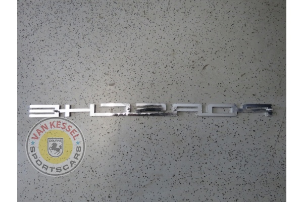 90155930121 - Embleem letters "Porsche" zilver 911 en 912, 65-66