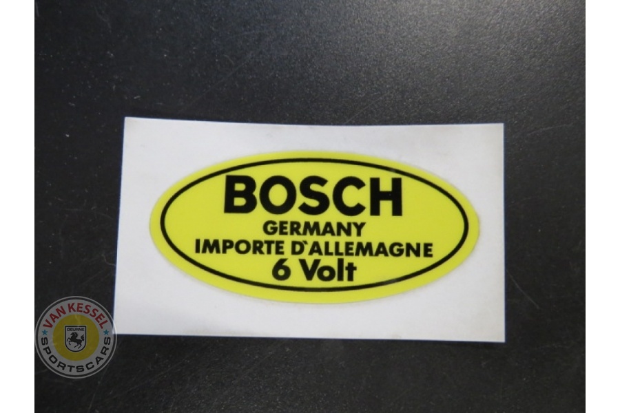   PCG70100800 - Sticker 'Bosch' zwarte rand op dynamo 356 6 volt
