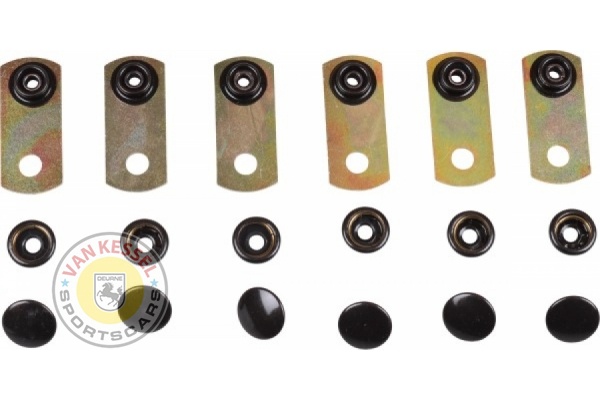 Mounting plate set male/female trunk carpet 911, 912 and 964