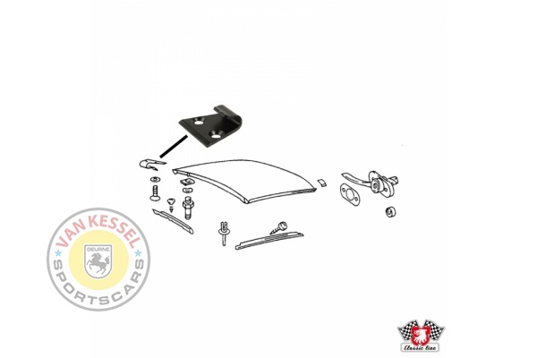 Targa roof hook 911 67-89 and 964 replica