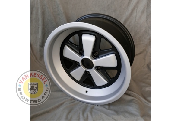 Fuchs velg half geanodiseerd half zwart  8Jx16 