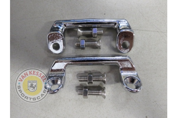 Beugelsetje hoedenplank 356, 911, 912, 924, 944, 928 chrome