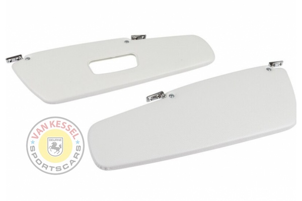 Sun visor set white, 356 BT6 and C Coupé, good imitation