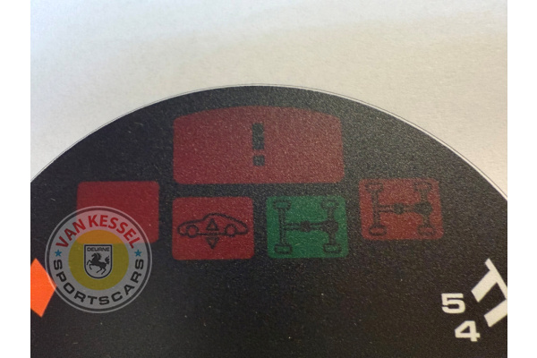 96464110300 - Tellerplaatje van de oliedruk- temperatuurmeter 964