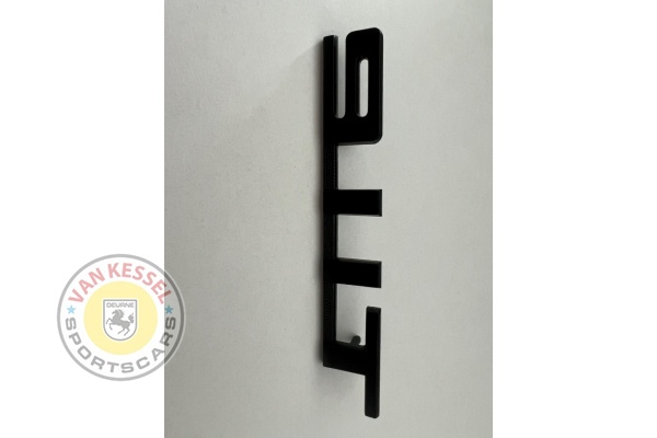 Emblem „911T“ schwarz 72-73 Nachbildung. leicht beschädigt