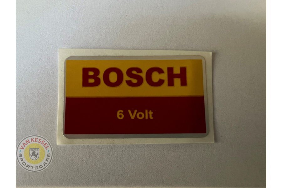 8101502600 - Sticker 'Bosch' rood/geel 6 volt