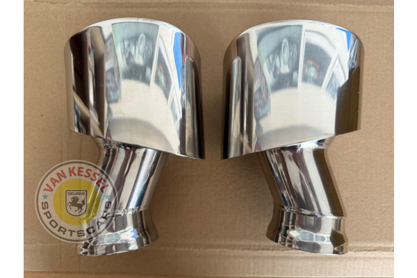 Eindstukkenset RVS gepolijst 993 CARRERA 4S imitatie