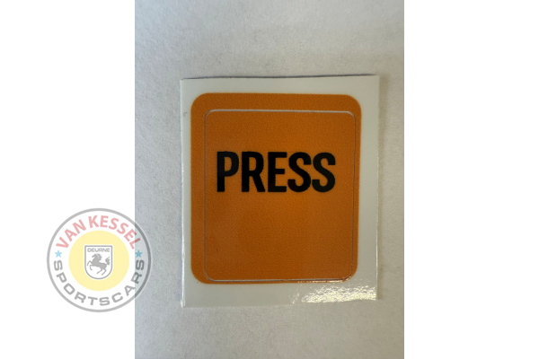 Sticker press for the belt catcher 911 1974-1984