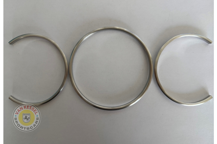 teller986po - Set aluminium gepolijste overzetringen voor de tellerset 986 boxster