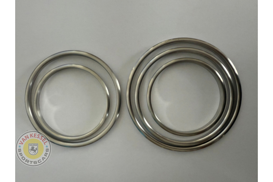 teller964br - Set aluminium geborstelde overzetringen voor de tellerset 964 en 993