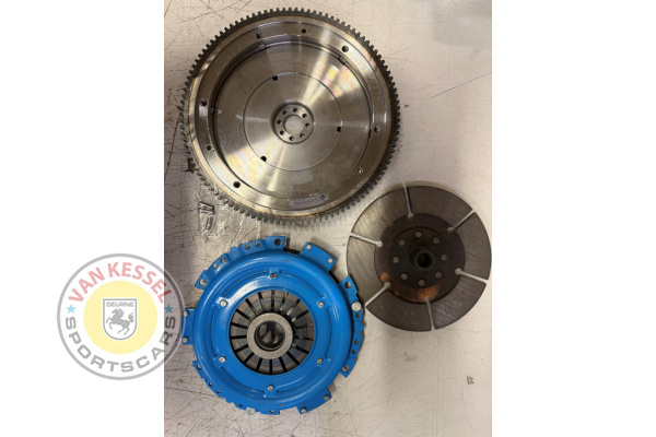 Flywheel 356B and C 200mm with pressure group and cinter plate