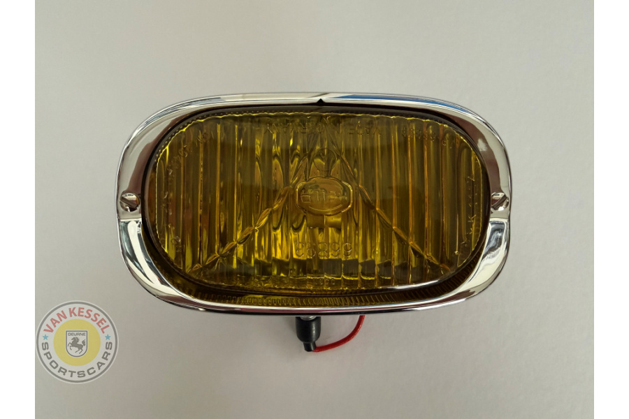 PCG63120100 - Mistlamp chroom, 356 en 911 65-73 imitatie Hella look geel glas
