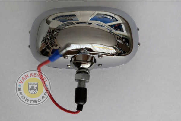 PCG63120100 - Mistlamp chroom, 356 en 911 65-73 imitatie Hella look geel glas