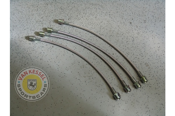 Steel braided brake hoses set 996, 997, 986 and 987