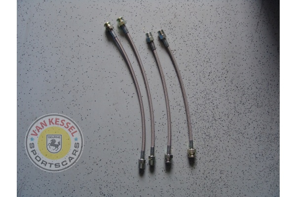 Steel braided brake hoses set 911 69-83